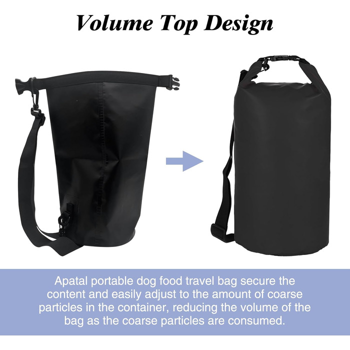 Велика переносна сумка для тварин, 15 л, чорна. Водонепроникна сумка для подорожей з тваринами, для кемпінгу та походів