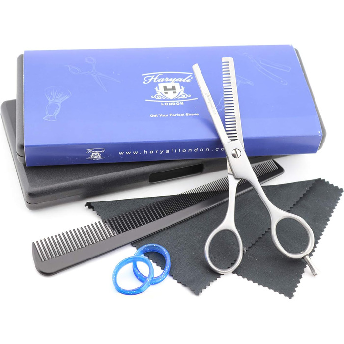 Набір професійних перукарських ножиць Haryali London - 6 дюймів (перукарські та філірувальні ножиці) рожевого кольору для жінок, чоловіків, дітей та домашніх тварин