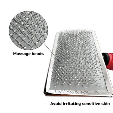 Масажна щітка для собак та котів, щітка для чутливої шкіри, вичісувальна щітка для короткої та довгої шерсті, видалення ковтунів та відмерлого волосся