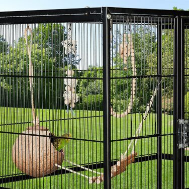 Іграшка для птахів Relaxdays, 7 предметів, аксесуари для клітки, для хвилястих папуг і канарок, кокосова шкаралупа, натуральне дерево
