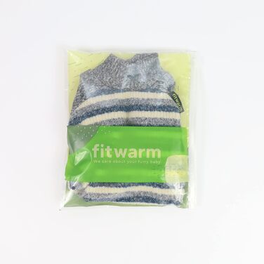 Зимовий одяг для собак Fitwarm: стильний рогатий светр-піжама з довгим рукавом для собак, теплий одяг для котів та собак, сірий, великий розмір