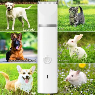 Професійний тример для собак Paw Trim Pro: безшумна водонепроникна машинка для стрижки шерсті на лапах, навколо очей, вух та обличчя (набір)