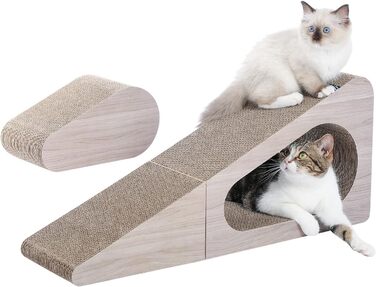 PAWZ Road Когтеточка для великих котів 31×19×71 см, картонна, ігровий комплекс для заточування кігтів та сну