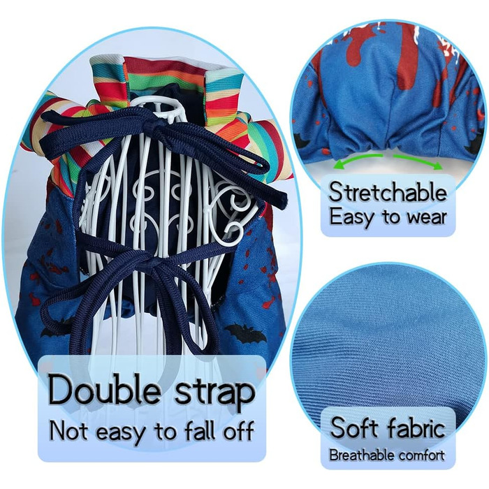 Костюм для собак NACOCO на Хелловін: стильний, для косплею, для святкування, для маленьких собак та котів (великий)