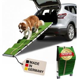 Рампа для собак Extra Lange – 2,6 м, телескопічна, з алюмінію – для великих собак, сумісна з SUV, автодомом та легковими автомобілями – Made in Germany