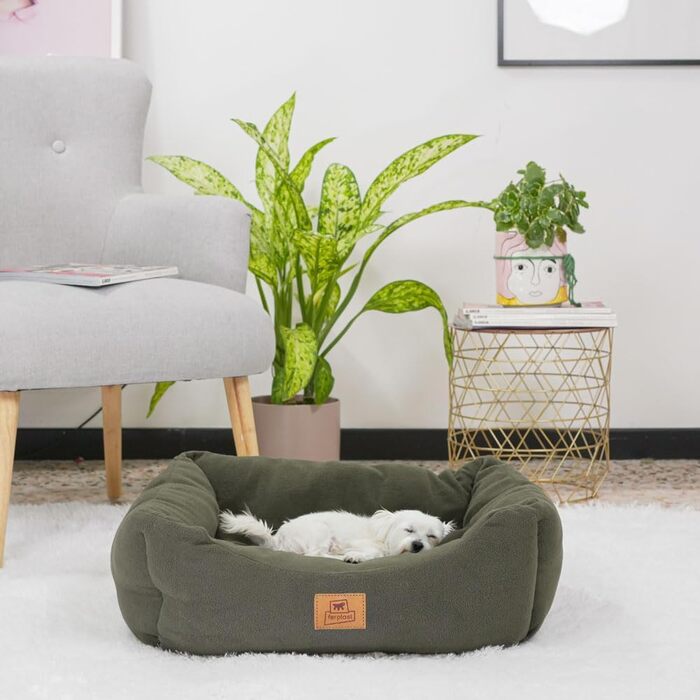 Кілимок для собак та котів Ferplast COCCOLO з мікрофлісу, сірий, SMALL (55 x 45 x 20 см)