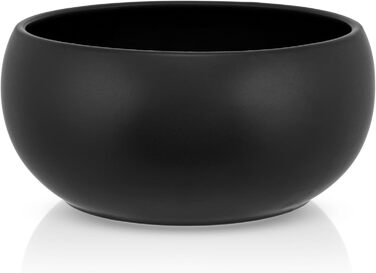 Керамічна годівниця для собак від hej.mo | 16 см діаметр, 0.9 л об'єм | Міцна, миється в посудомийній машині, стійка до подряпин та укусів | Для маленьких та середніх собак (Чорна)