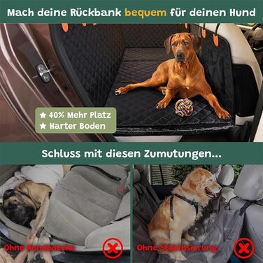 Автомобільний захист для заднього сидіння Bellolove Automatte - килимок для собак, 137x155 см, оранжевий