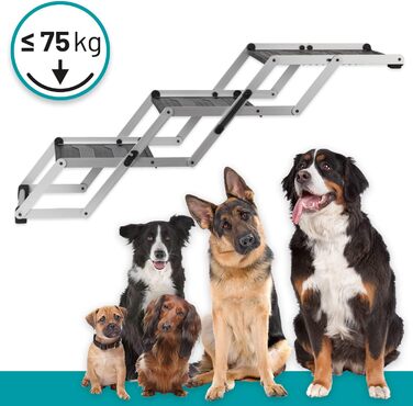 Сходинка для собак VOSS.PET, 3 ступені, алюміній, захисна підстилка