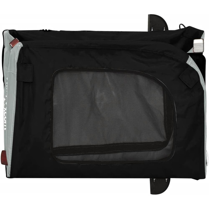 Причіп для велосипеда ZEYUAN для собак чорного та сірого кольорів, оксфордська тканина та метал, вантажний причіп, ручний візок, вантажний велосипедний причіп