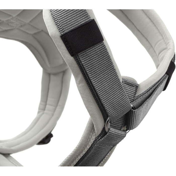 Нашийник для собак HUNTER Hundegeschirr Maldon UP, світло-сірий/сірий, м'який, комфортний, з 3M Scotchlite, 4-ступенева регулювання, з м'яким ручним захопленням (від S-M), розмір XS світло-сірий/сірий