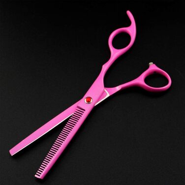 Набір професійних ножиць для стрижки волосся та грумінгу тварин QUNINE (рожевий)
