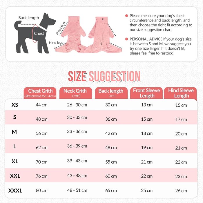 Теплий зимовий одяг для собак SlowTon: флісовий одяг, комбінезон-слонік, XL, рожевий