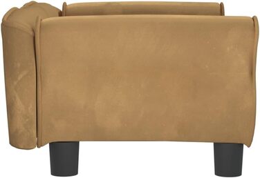 Festnight Софа для собак, лежанка для тварин, м'яка лежанка для собак, лежанка для собак з антиковзаючою поверхнею, лежанка для собак з велюру (70x45x30 см)