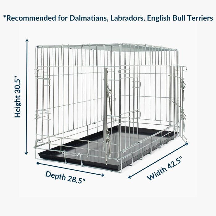 Клітка для собак Lords & Labradors XL, металева, срібляста