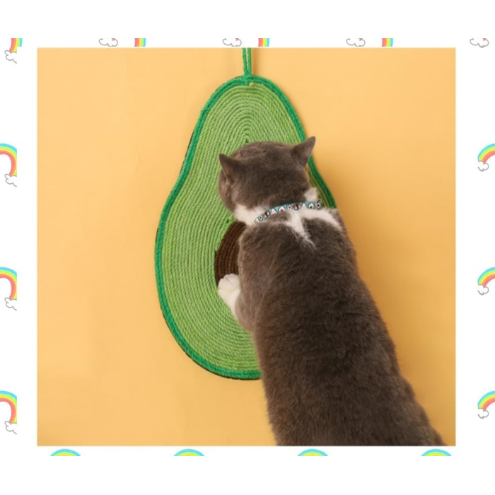 Килимок для котів Joyhaze з сизалю, для шліфування кігтів, на стіну або підлогу, захист від подряпин