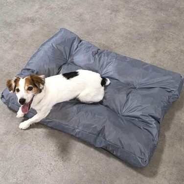 Ліжко для собак Bananair - м'яке та зручне, водовідштовхуючий матеріал, легко чистити. XXL подушка/корзина для собак, різні розміри/кольори (90 x 65 x 10 см, сірий)