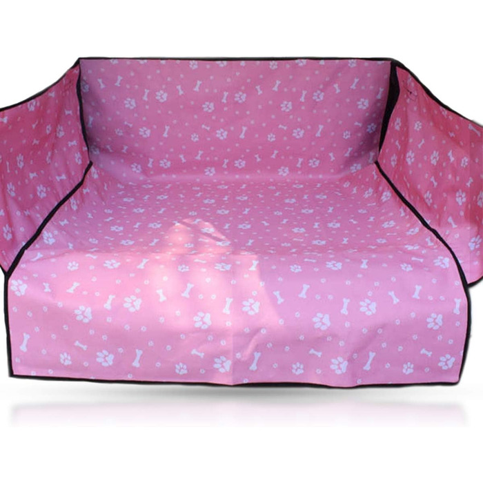 Захист для багажника автомобіля PETCUTE для собак з боковим захистом, універсальна автодека для багажника з захистом краю, водовідштовхувальна, стійка до подряпин, для універсалів, мінівенів та SUV, рожева
