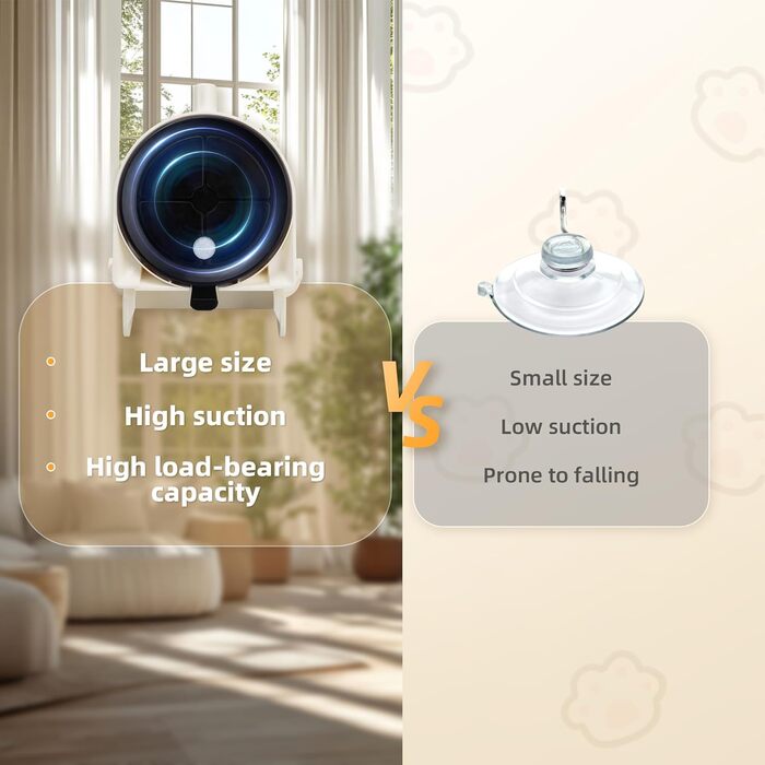 Кішка гамак для вікна ITSOGOO, розкладне ліжко для котів з міцними присосками, м'яка підвісна лежанка для котів, до 25 кг, 46x30 см