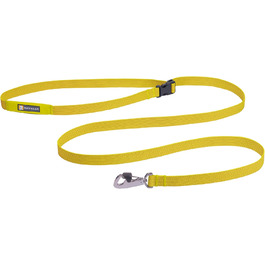 Повідок для собак Ruffwear Flagline 2-в-1, легкий і міцний, для бігу, на руку чи талію, із сумкою для зберігання та Crux-Clip, зелений, універсальний розмір