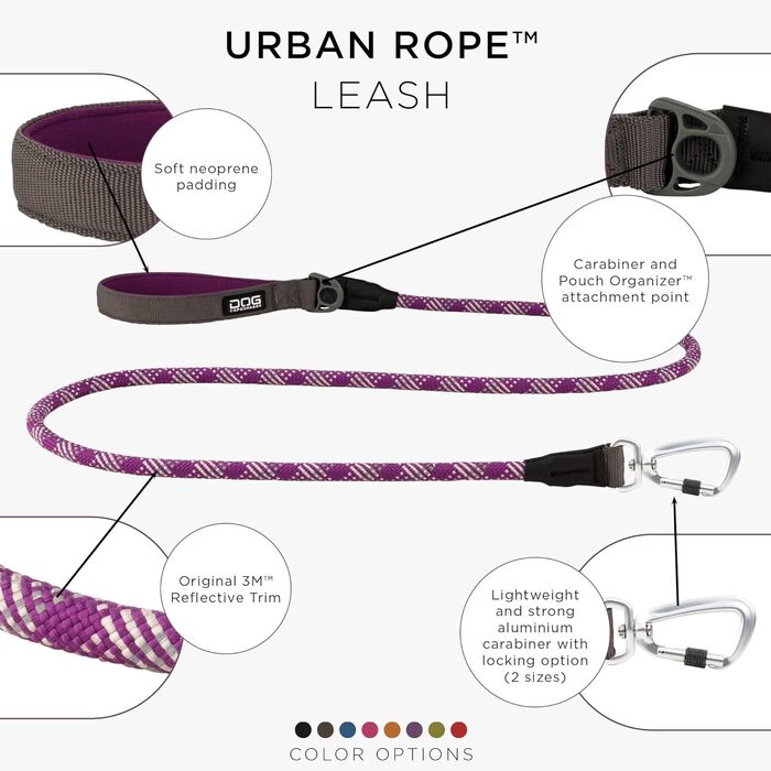 Повідок-водилка DOG Copenhagen Urban Rope S, фіолетовий