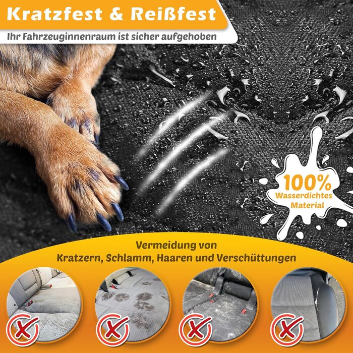 Накидка для собак у машину – захист заднього сидіння, автокилим для собак, килимок у багажник для подорожей та перевезень