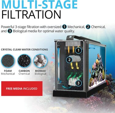 Акваріумний набір Fluval Evo V, 5,7 л, чорний – комплект для акваріума
