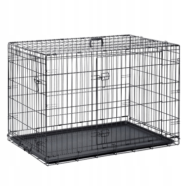 Металева клітка-переноска для собак GLOBANI, 90x60x67 см