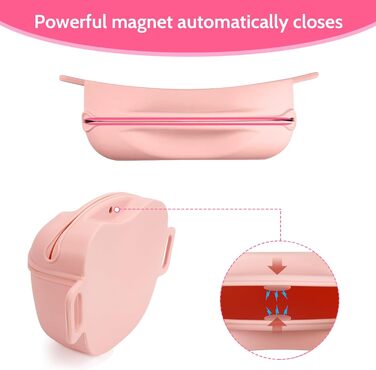 Сумка для ласощів для собак з клікером для тренувань, покращена версія, магнітна застібка, силіконова сумка для ласощів з поясом, силіконова сумка для ласощів для собак