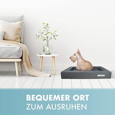 Крісло-лежанка для собак, лежанка для собак, м'яке крісло-лежанка для собак, розмір M, 90 x 70 см, білий