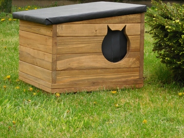 Будиночок для кота Gumiś, багатоколірний, прямокутний, 54 см x 46 см