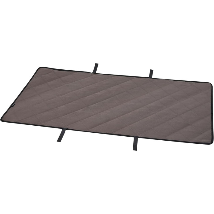 Ліжко для собак KingCamp підвищене, вуличне, чорне 57x57x23 см (L 132x68x29 см) - дихаюча сітка та фліс