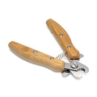 Ножиці для грумінгу собак та котів Mikki бамбукові з безпечним стопором, мікрозубчасті