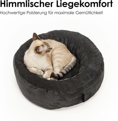 LucyBalu® Квіткове ліжко для котів - м'яке, зручне, миється | Ліжко-гніздо для котів | Сонячне ліжко для котів | Ліжко для котів з корду