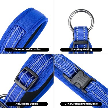 Поводок для собак Exceent Eite Spanker, чорний, XL. Міцний матеріал PU, регульований, для великих собак, навчання, прогулянки.