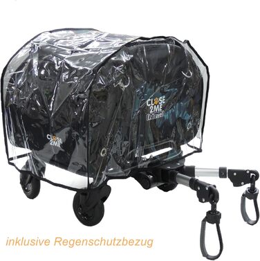 Транспортна сумка для тварин PetRider Basic з візком та дощовим чохлом