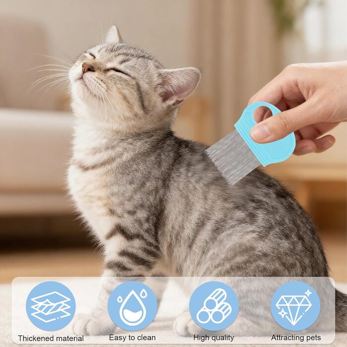 Набір для догляду за собаками та котами (8 шт.): щітка для вичісування, гребінець від випадіння шерсті та бліх, тример для нігтів з пилочкою, інструменти для миття