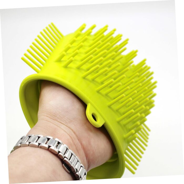 Пристрій для миття лап домашніх тварин FRCOLOR, силіконовий, з ручкою, для собак, 2 шт., зелений