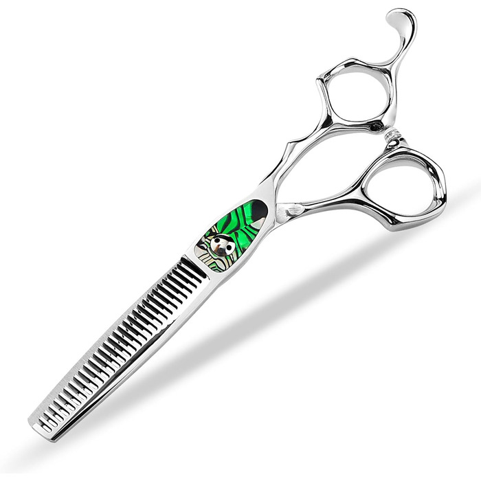 Набір ножиць для грумінгу собак 6 дюймів: прямі та розріджуючі ножиці для професійного догляду за шерстю.