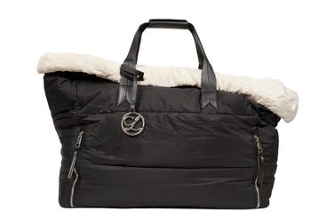 Еліанн | Розкішна сумка для собак | Чорна | Через плече | З регульованим ремінцем | М'яка | Для собак малого та середнього розміру | Висока якість | Преміум-матеріали | З безпечним ремінцем