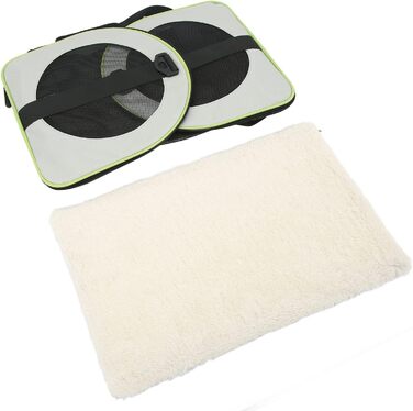 Транспортна сумка для домашніх тварин Cloimei Premium 600D Nylon, сіра, для котів та собак, 17 x 11 x 11 см