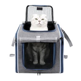 Велосипедний кошик для собак та котів, дихаючий, портативний - для прогулянок, подорожей, безпеки та сімейного відпочинку