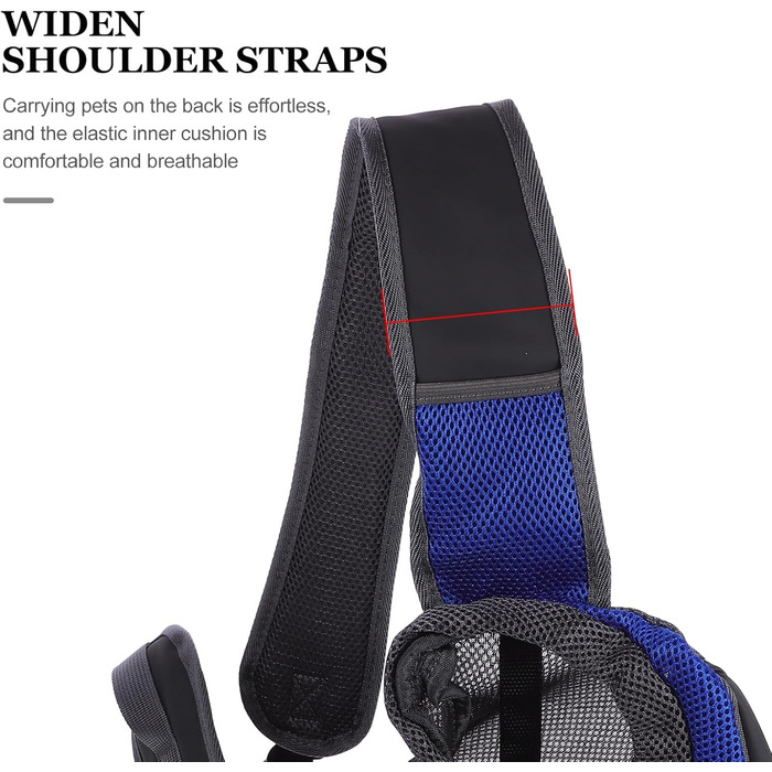 Транспортна сумка для собак та котів Toyzfriendly, темно-синій, поліестер, для перенесення та до ветеринара