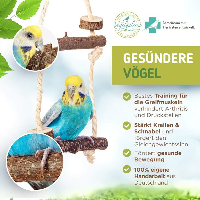 Набір Vogelgaleria з 9 аксесуарів для клітки хвилястого папуги та інших птахів – якісне приладдя для комфортного утримання птахів