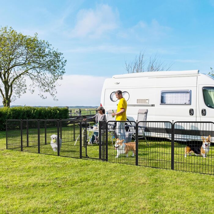 Вольєр для собак Yaheetech 16-ти частинний, 80 см, для квартири та саду, збірка без інструментів