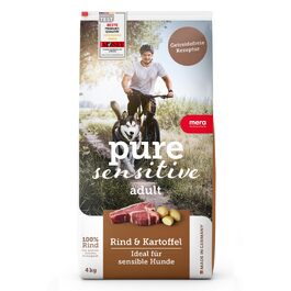 Беззерновий корм для собак MERA Pure Sensitive з яловичиною та картоплею, 4 кг