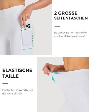 Легінси для верхової їзди для дівчаток FitT4 з силіконовими накладками, дихаючі та еластичні, для верхової школи та їзди на велосипеді (білий, S)