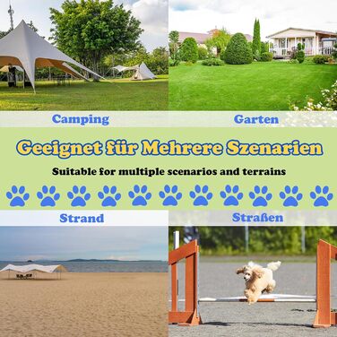 Набір для аджиліті для собак LZQ: комплектація включає 4 переносні бар'єри регульованої висоти, тренувальний набір для собак, фігури для слалому, сумка для перенесення, розмір 104x70x101 см, блакитний колір