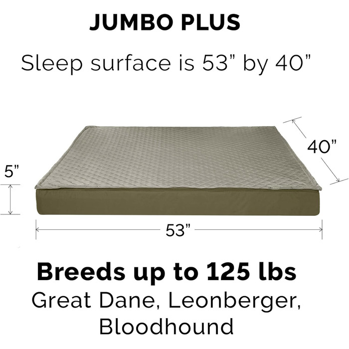 Гірчичне собаче ліжко Furhaven з охолоджуючим гелем, водонепроникне, для собак середніх та маленьких порід (до 15,9 кг), знімний, пральний чохол, для дому та вулиці, розмір L (102 x 81 x 10 см)