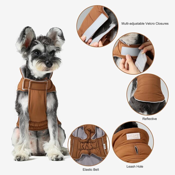 Жилет для тварин (жилет, помаранчевий/сірий, розмір Small)